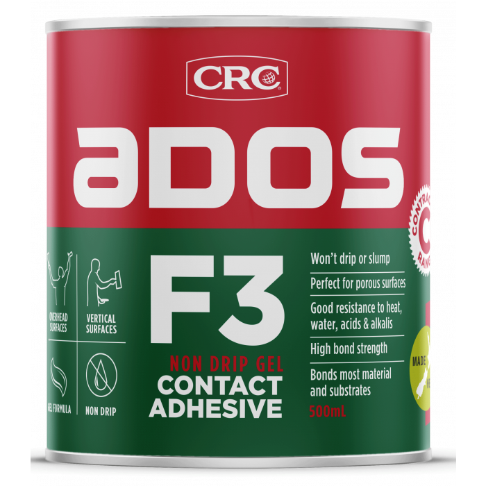 CRC F3 NON-DRIP CONTACT ADHESIVE 500ML - Motion Australia